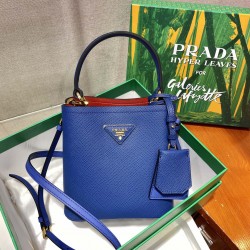 Small Prada Panier Saffiano leather Bucket bag Size: 17x18x10.5CM
