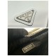 Leather Prada Triangle pouch Size: 26x14x5cm