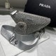 PRADA TRIANGLE CRYSTAL SHOULDER BAG SIZE:20X27.5X20cm