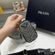 PRADA TRIANGLE CRYSTAL SHOULDER BAG SIZE:20X27.5X20cm