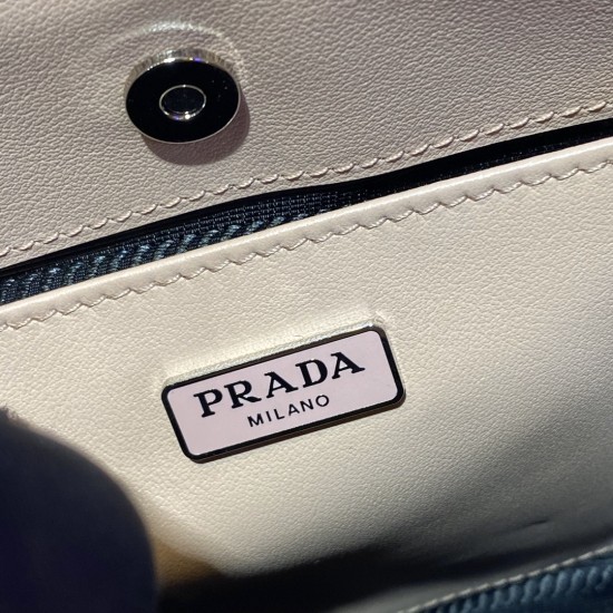 Prada Cleo brushed leather shoulder bag  Size: 26.5x15x4CM