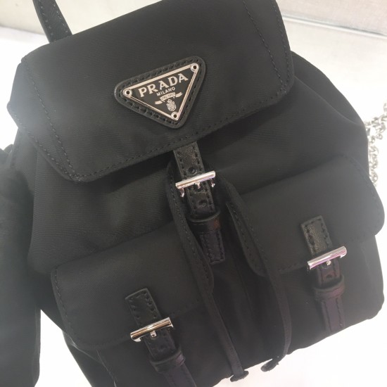 Prada Re-Nylon mini backpack Size:17x15.5x8cm