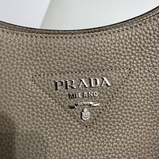 Prada Large Leather hobo bag  Size: 30x28x12CM