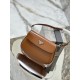 Prada Cleo brushed leather shoulder bag with flap Size:22x15.5x4cm