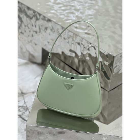 Prada Cleo brushed leather shoulder bag  Size: 26.5x15x4CM