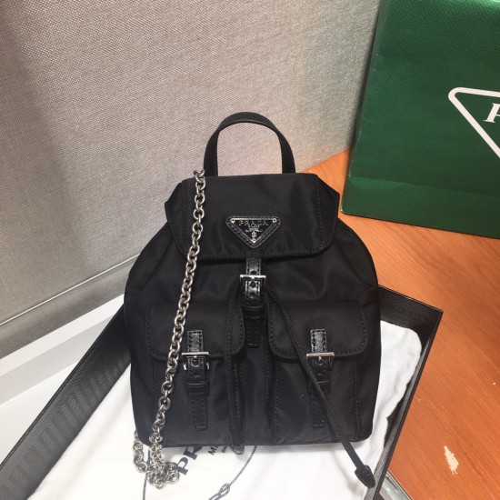 Prada Re-Nylon mini backpack Size:17x15.5x8cm