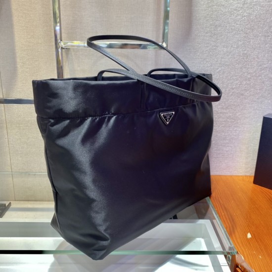 Prada Re-Nylon and Saffiano leather tote bag