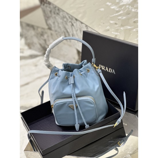 Prada Duet Re-Nylon Bucket shoulder bag