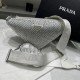 PRADA TRIANGLE CRYSTAL SHOULDER BAG SIZE:20X27.5X20cm