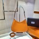 Prada Cleo brushed leather shoulder bag  Size: 30x18.5x4cm