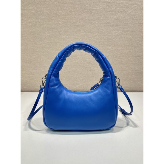 Prada Nappa-leather mini bag with topstitching Size: 21x12.5x6.5CM