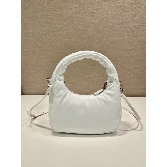 Prada Nappa-leather mini bag with topstitching Size: 21x12.5x6.5CM