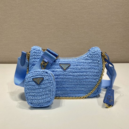 Prada Re-Edition 2005 raffia bag