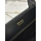 Large leather Prada Symbole bag with topstitching Size:39x30x12cm