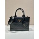 Small leather Prada Symbole bag with topstitching  Size: 30x23x9CM