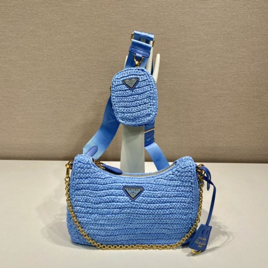 Prada Re-Edition 2005 raffia bag