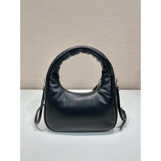 Prada Nappa-leather mini bag with topstitching Size: 21x12.5x6.5CM