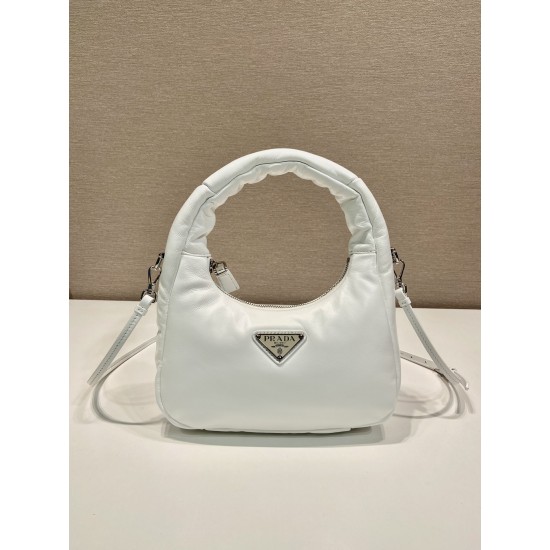 Prada Nappa-leather mini bag with topstitching Size: 21x12.5x6.5CM