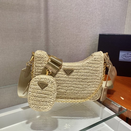 Prada Re-Edition 2005 raffia bag