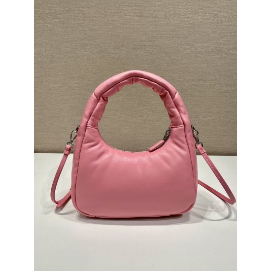 Prada Nappa-leather mini bag with topstitching Size: 21x12.5x6.5CM