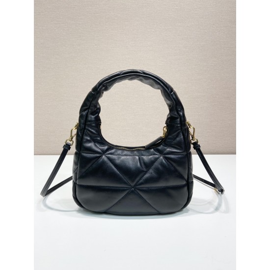 Prada Nappa-leather mini bag with topstitching Size: 21x12.5x6.5CM