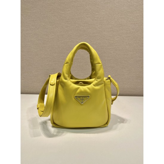 Small padded Prada Soft nappa-leather bag  Size: 18x15.5x10CM