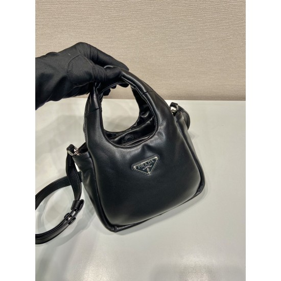 Small padded Prada Soft nappa-leather bag  Size: 18x15.5x10CM