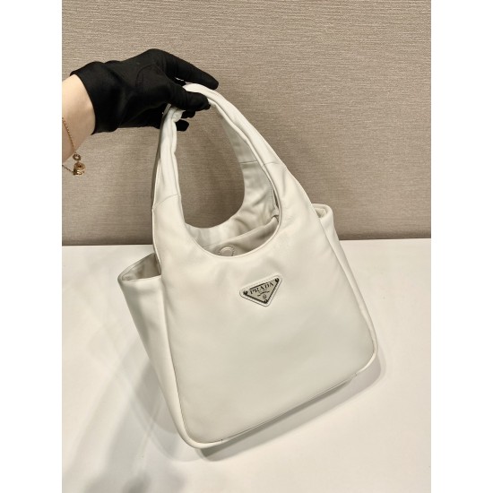 Prada Medium padded Prada Soft nappa leather bag Size: 30x26x17CM