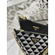 Prada Symbole leather and fabric mini bag