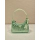 Prada Satin mini-bag with artificial crystals Size: 22x17x6CM