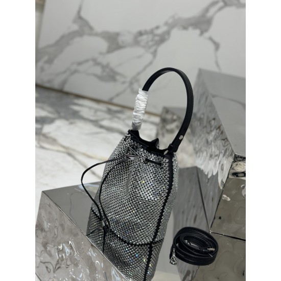 Prada Satin mini-bag with crystals Size: 16x21x10CM