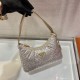Prada Satin mini-bag with artificial crystals Size: 22x17x6CM