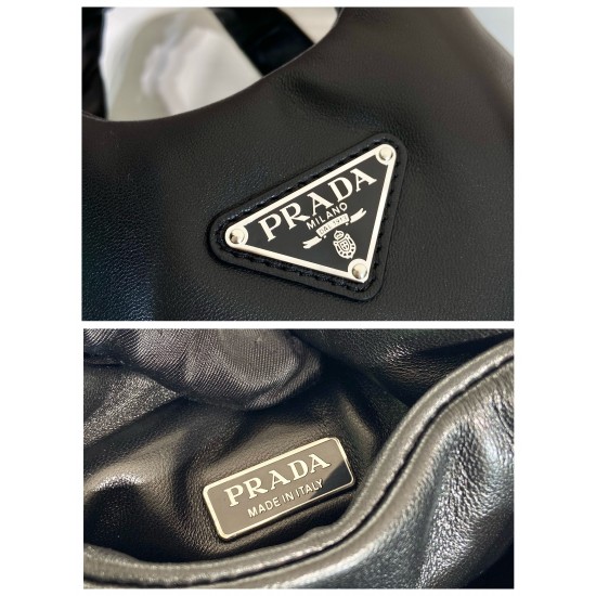 Small padded Prada Soft nappa-leather bag  Size: 18x15.5x10CM