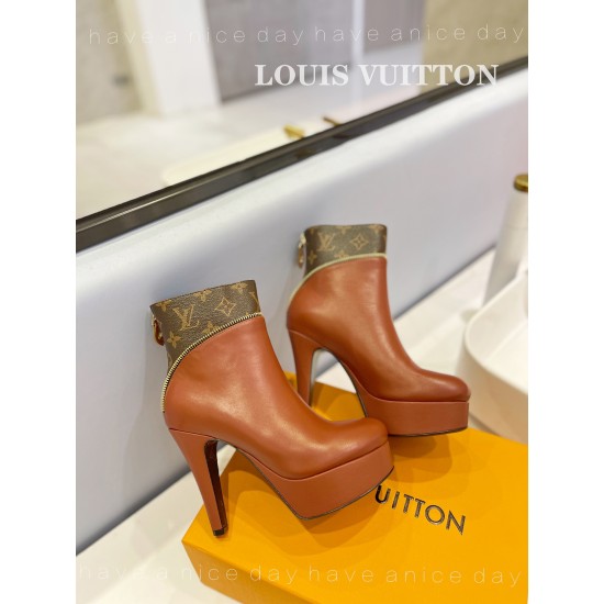 Louis Vuitton Afterglow Platform Ankle Boot