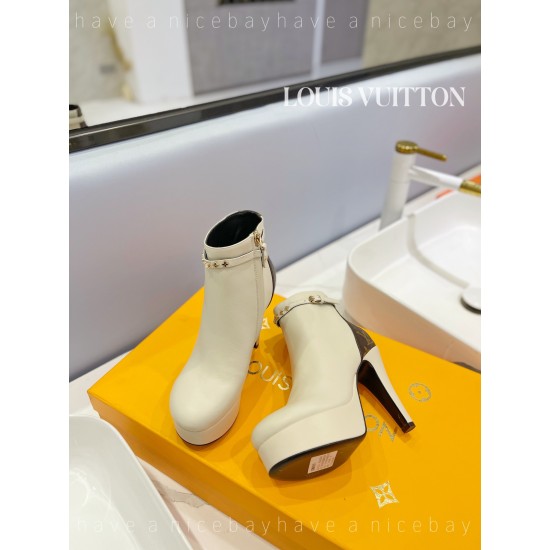 Louis Vuitton Afterglow Platform Ankle Short Boots