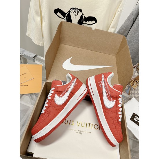 LV Off-White Nike Sneakers Co-branded couple shoes
