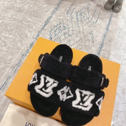LV Paseo Comfort Lambswool Slippers