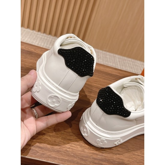 LV Time Out Sneaker Little White Shoes