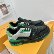 LV Trainer Sneaker  Crystal couple shoes