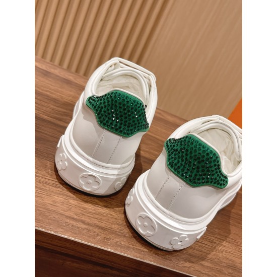 LV Time Out Sneaker Little White Shoes