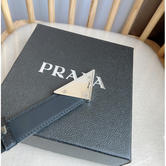 Prada belt can be used on both sides Width 3.0CM