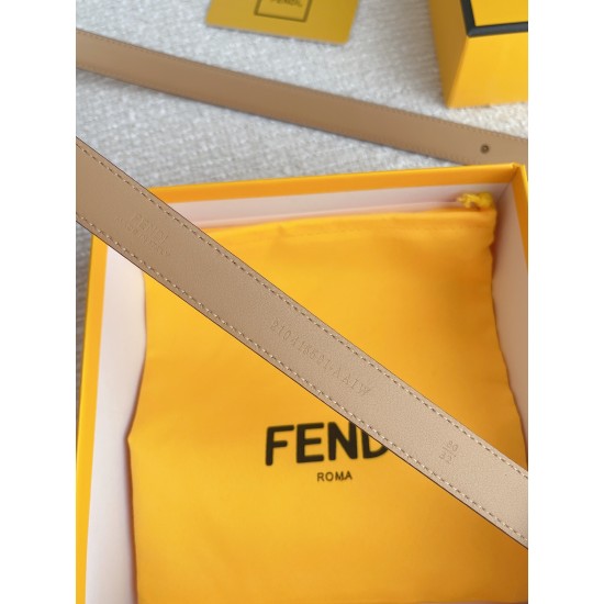 Fendi belt Double-sided imported cowhide width 2.0CM