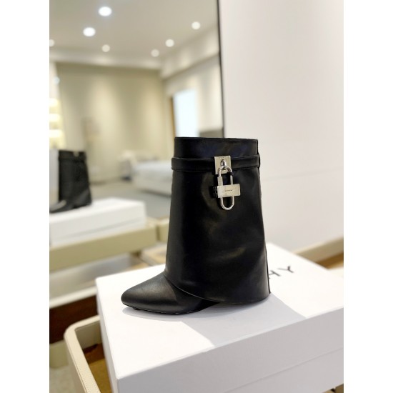 Givenchy Shark Lock ankle boots in leather