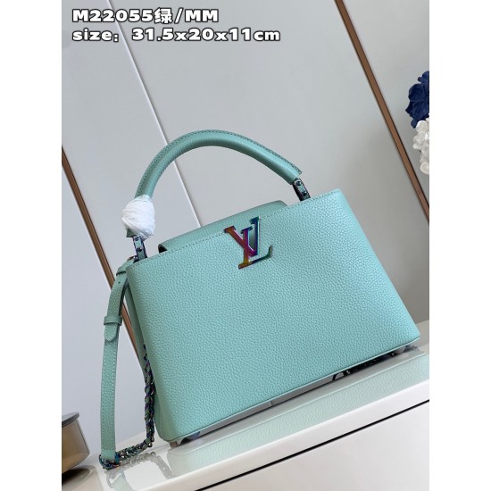 LV Capucines GM   Size: 31.5 X 20 X 11CM