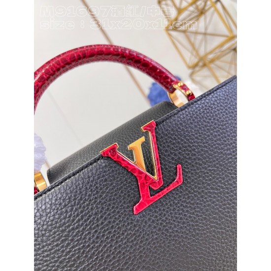 LV Capucines GM   Size: 31.5 X 20 X 11CM