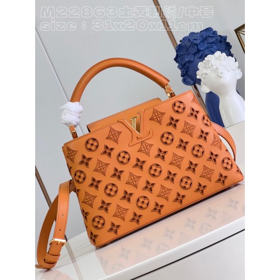 LV Capucines GM   Size: 31.5 X 20 X 11CM