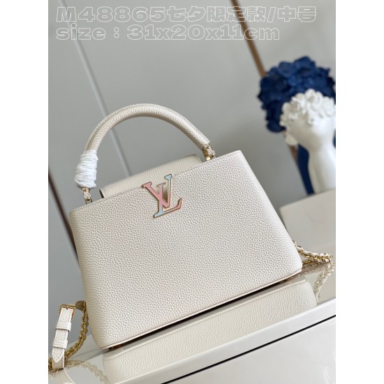 LV Capucines GM   Size: 31.5 X 20 X 11CM