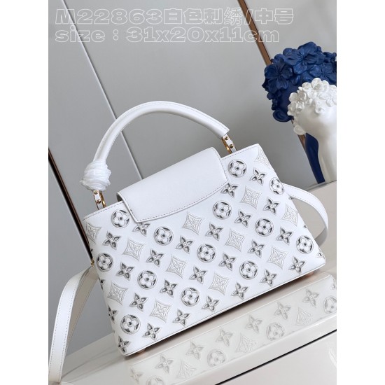 LV Capucines GM   Size: 31.5 X 20 X 11CM