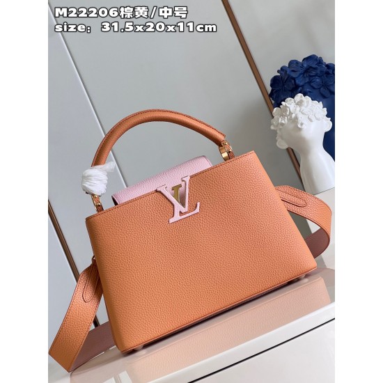 LV Capucines GM   Size: 31.5 X 20 X 11CM