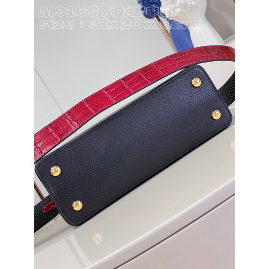 LV Capucines GM   Size: 31.5 X 20 X 11CM